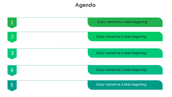 Arrow Agenda Templates